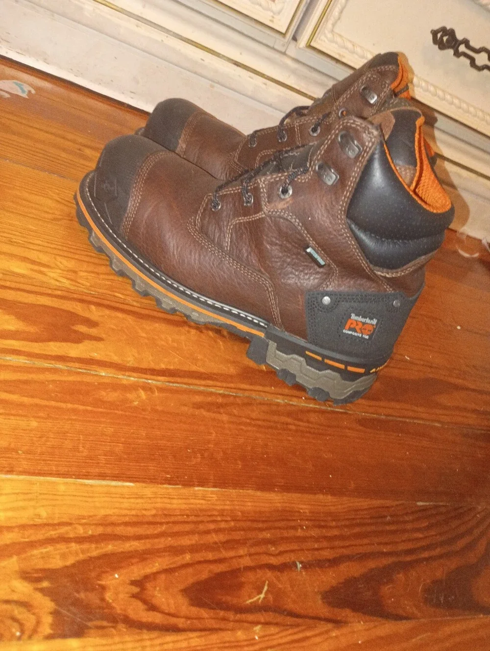 Timberland Brown and Black Men's Work Boots